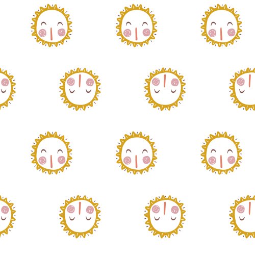 smiling sun design