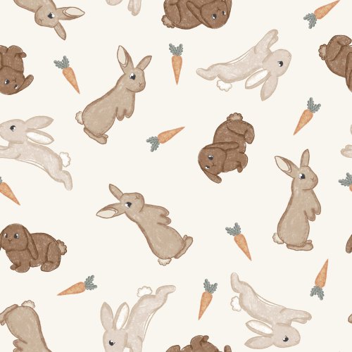 neutral easter bunnies and carrots