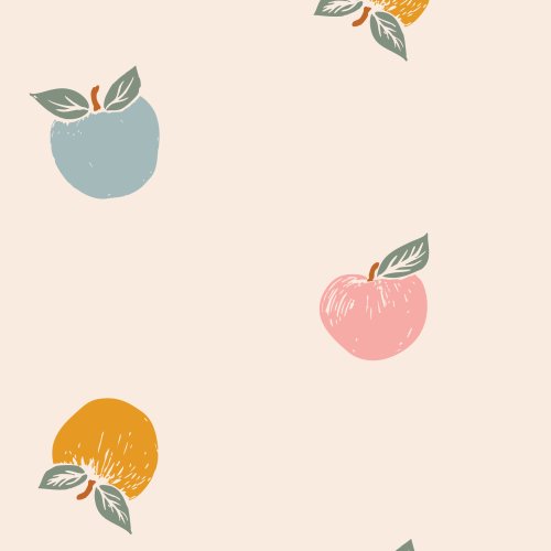 Happy fun Apple Back to School Pattern for Kids