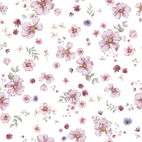 Watercolor floral. Hand drawn. 