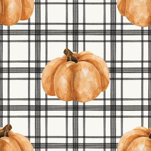 plaid pumpkin design