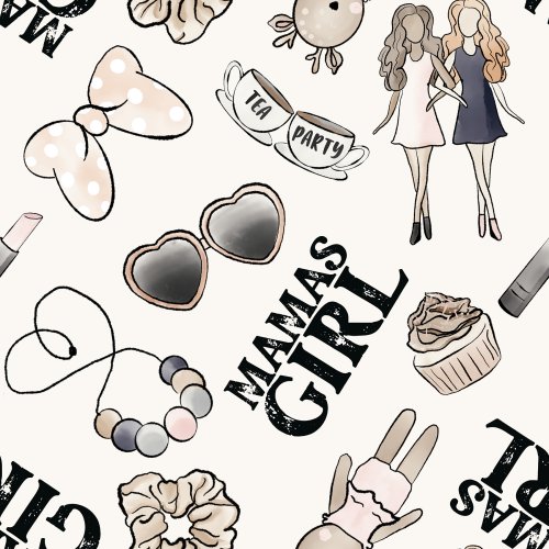 "mamas girl" text with sunglasses and bows