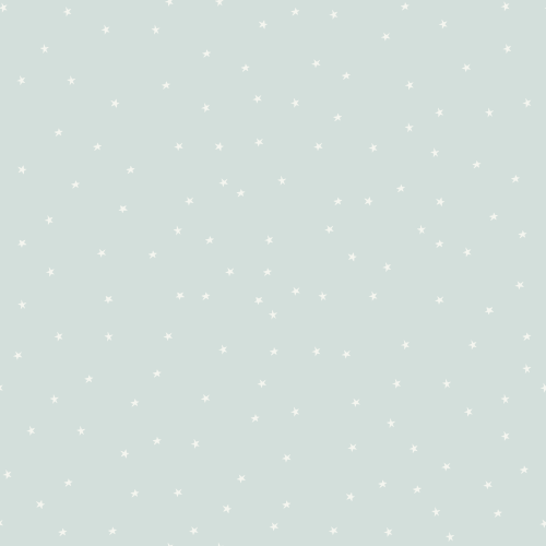 small white stars on light blue background