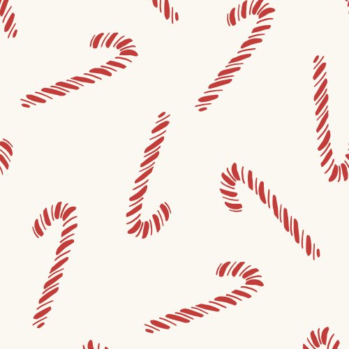 tossed christmas candy cane design