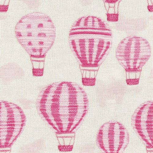 knitted pink hot air balloons