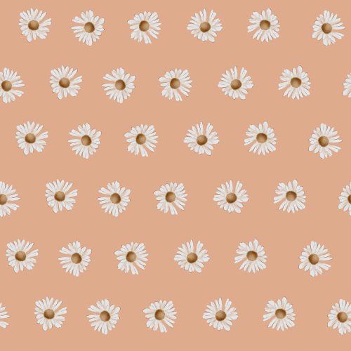 Simple daisy in peach orange to Field Hares Collection 