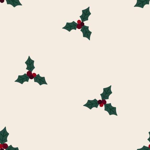 Festive Winter Holidays Holly