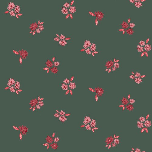 Ditsy floral with scattered flowers.