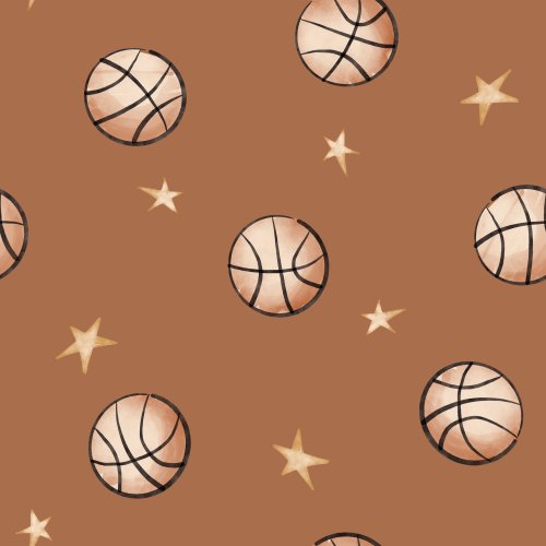 basketball and stars sports design