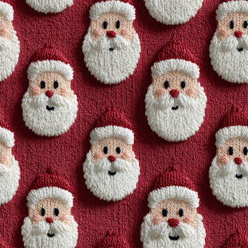 knitted 3D look santa