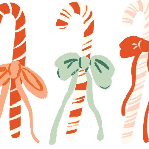 candy cane christmas design