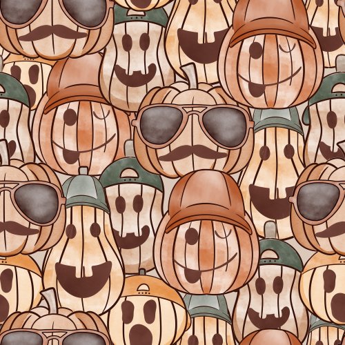 halloween pumpkins with moon and stars