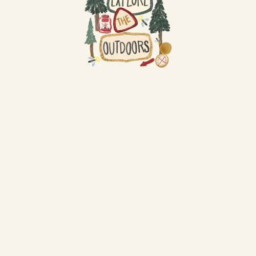 explore the outdoors text papnel