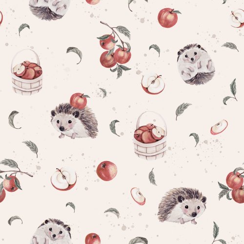 hedgehogs with apples