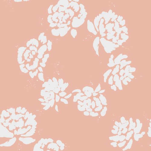 circles of rose blooms