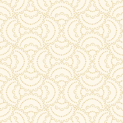 A seamless pattern with scalloped hand-drawn lace
