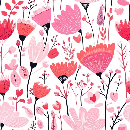 pink valentine's day floral