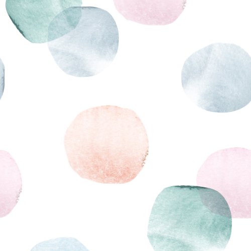 pastel watercolor dot design