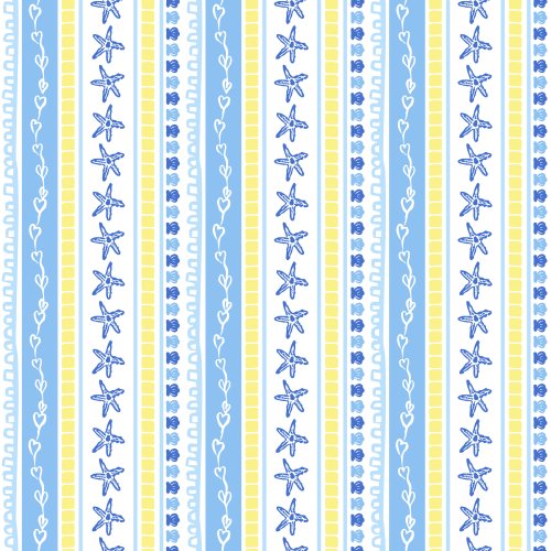  Mediterranean Summer Vertical Coastal Stripes