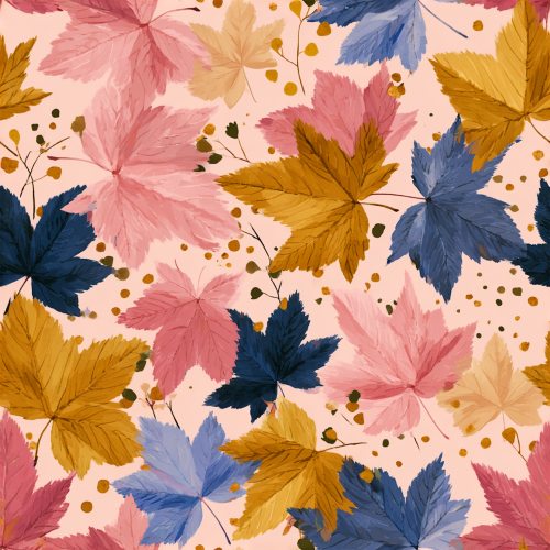 pink fall leaves
