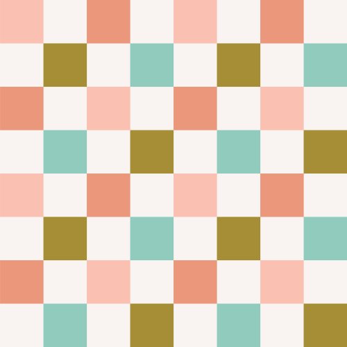 Checkerboard pattern in vintage colors