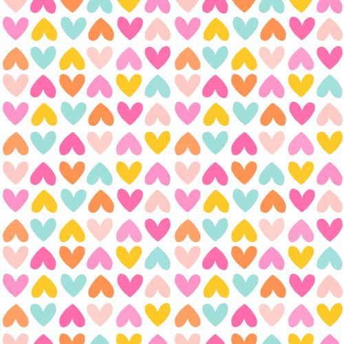 multicolor colorful valentine's day hearts