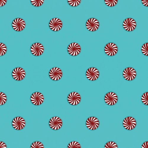 peppermint candy on a solid background