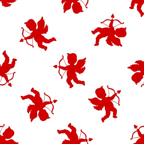 Valentine's Day Cupid silhouette