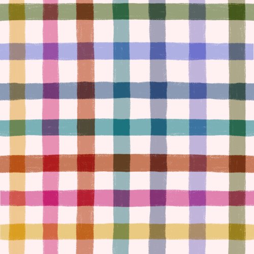 multicolored hand drawn bright plaid