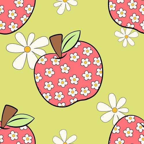 back to school apples and daisies
