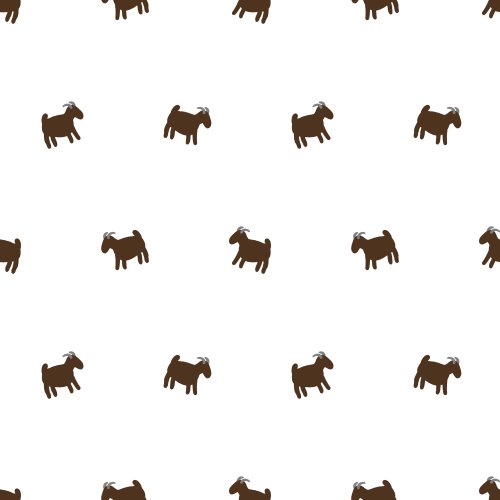 goats on a solid background