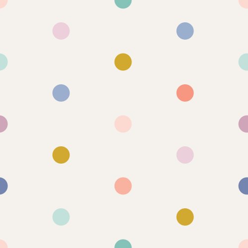multicolor polka dots