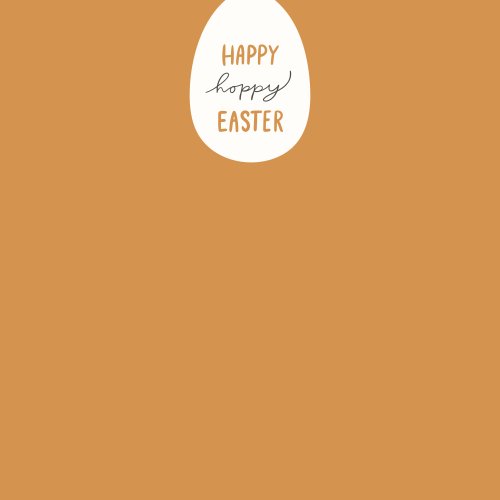 Happy Hoppy Easter panel print typography design