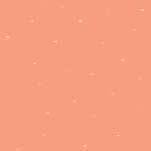 white dashes on peach background