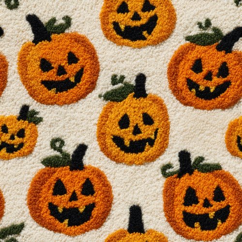 knit halloween pumpkins