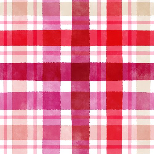 pink and red valentine plaid