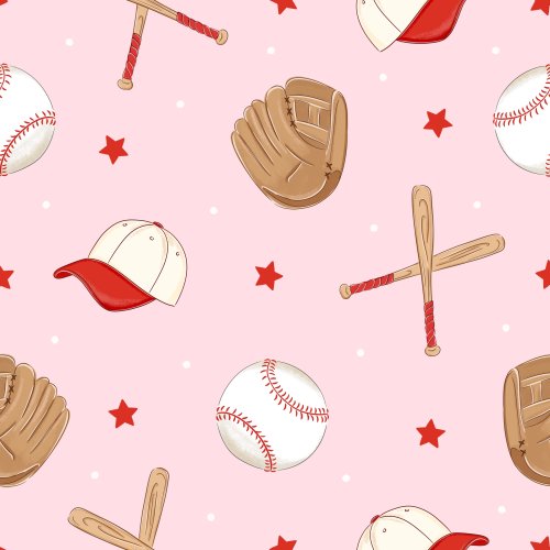 Baseball Elements with stars 