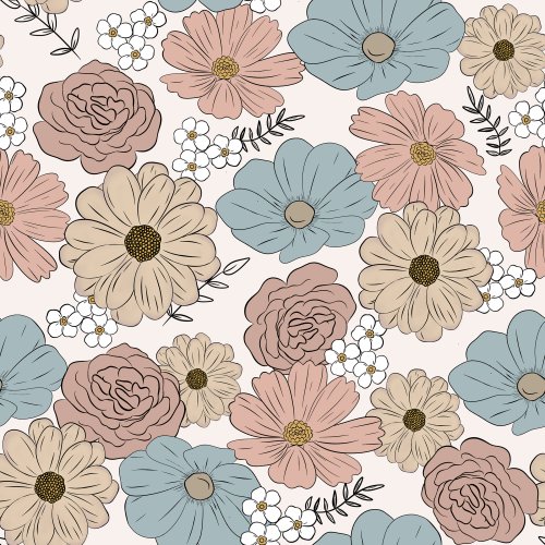 vintage muted floral