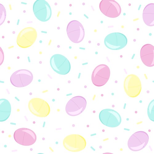 pastel colored candy shaped egg