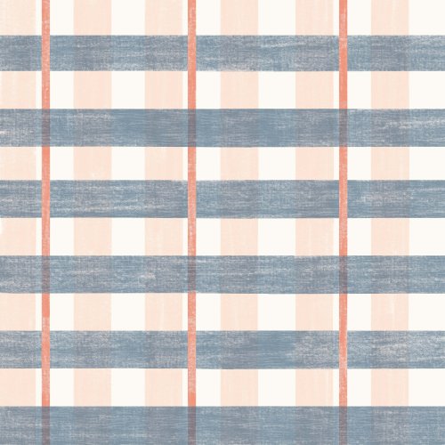 A simple, textured plaid perfect for laying out a towel on a sunny beach day.