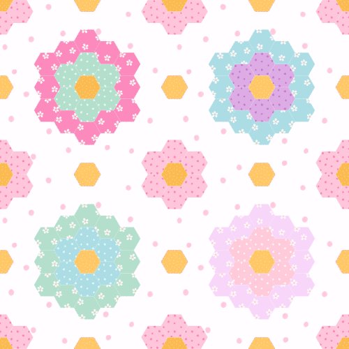 Floral patchwork designs 