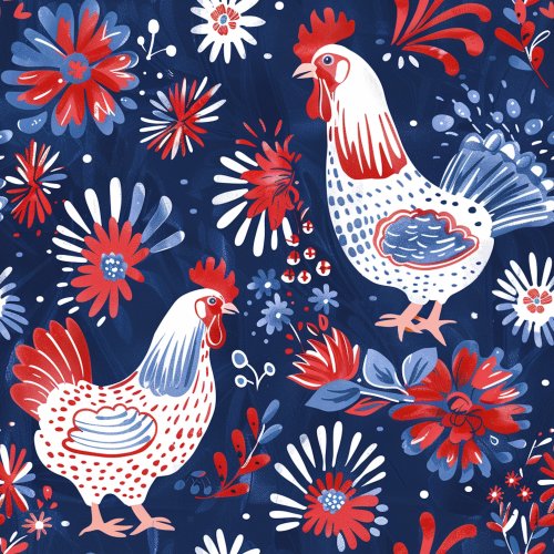 patriotic chicken design