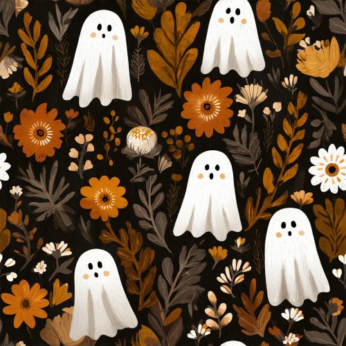 fall ghost floral