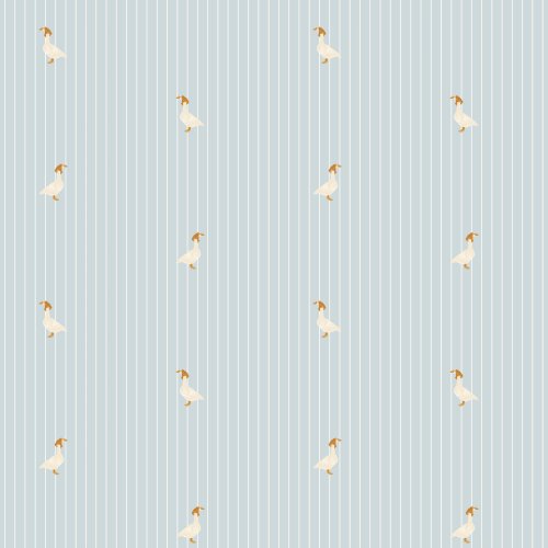 Vintage geese and stripes