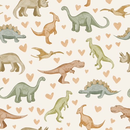 dinosaurs with hearts