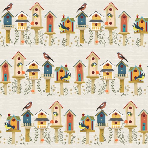 Bird Houses in a row