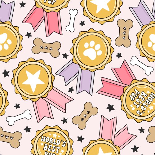 dog "world's best pup" medal