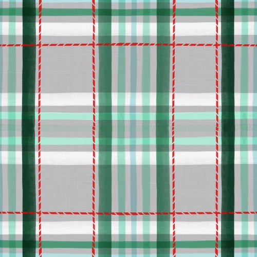 Christmas holiday winter hand drawn plaid 