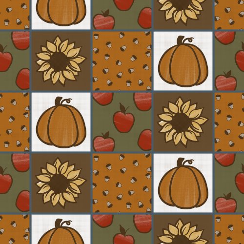 patchwork of designs to coordinate with Homestead Harvest collection
