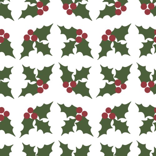 holly diamond plate pattern on a solid background